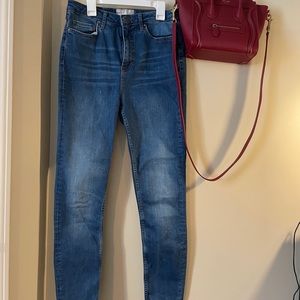 FREE PEOPLE dark wash perfect skinny jeans size 29